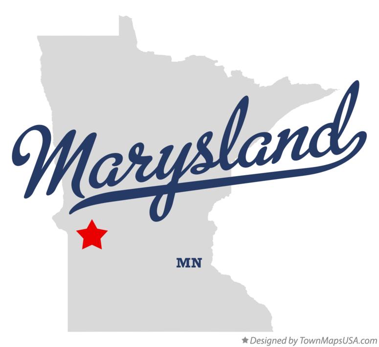 Map of Marysland Minnesota MN
