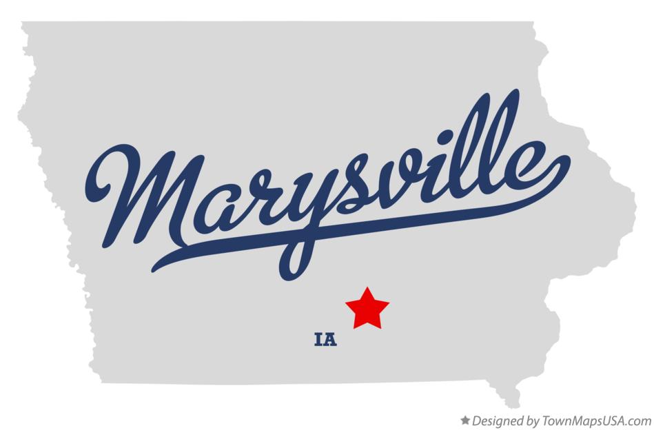 Map of Marysville Iowa IA