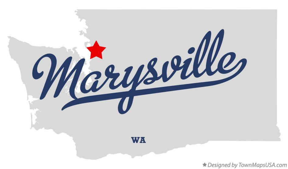 Map of Marysville Washington WA