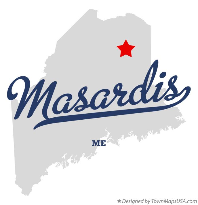 Map of Masardis Maine ME