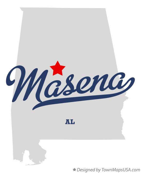 Map of Masena Alabama AL