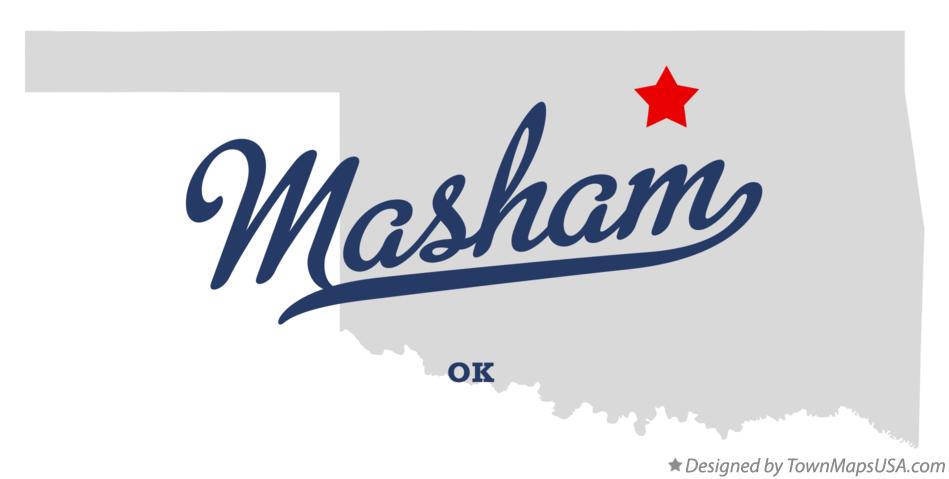 Map of Masham Oklahoma OK
