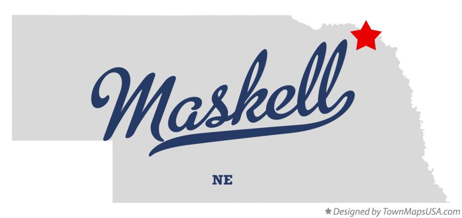 Map of Maskell Nebraska NE