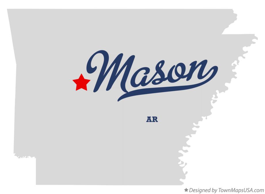 Map of Mason Arkansas AR