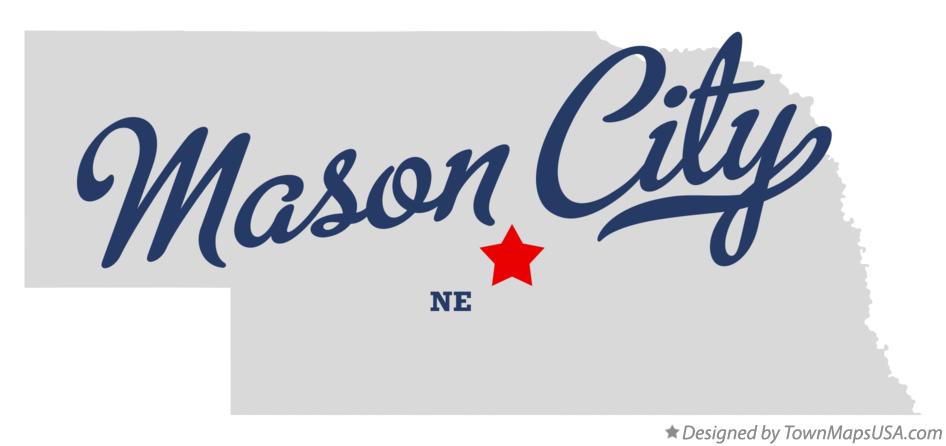 Map of Mason City Nebraska NE