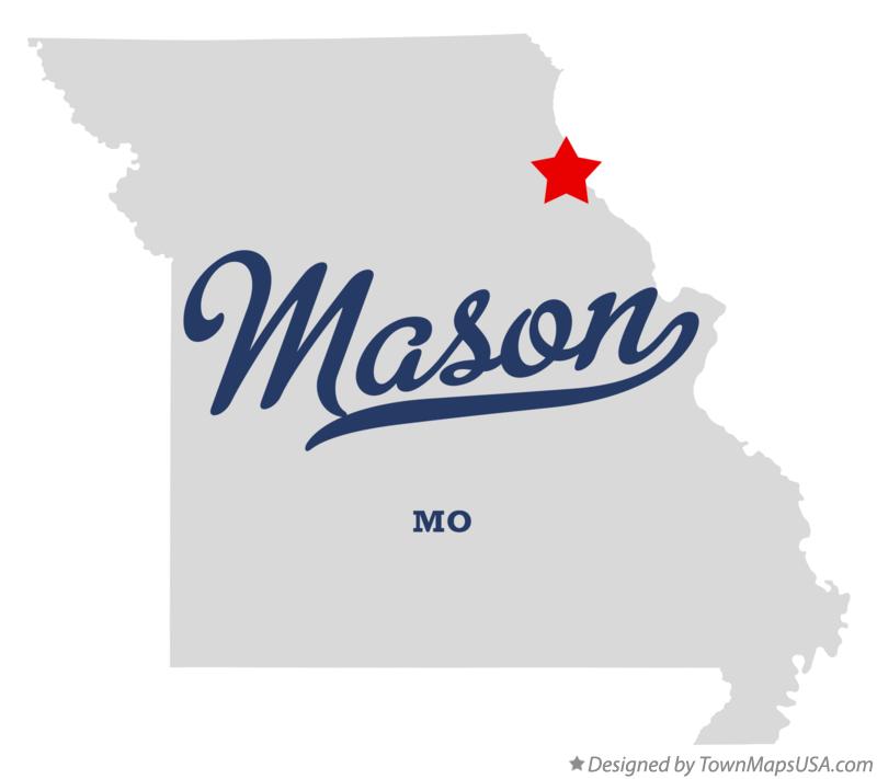 Map of Mason Missouri MO