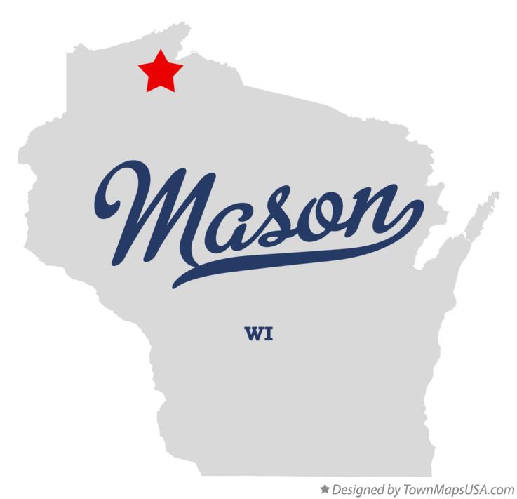 Map of Mason Wisconsin WI
