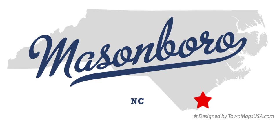 Map of Masonboro North Carolina NC