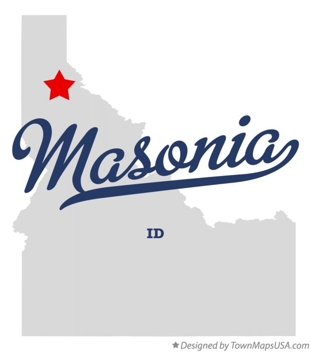 Map of Masonia Idaho ID