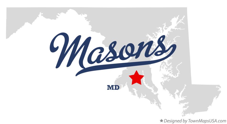Map of Masons Maryland MD