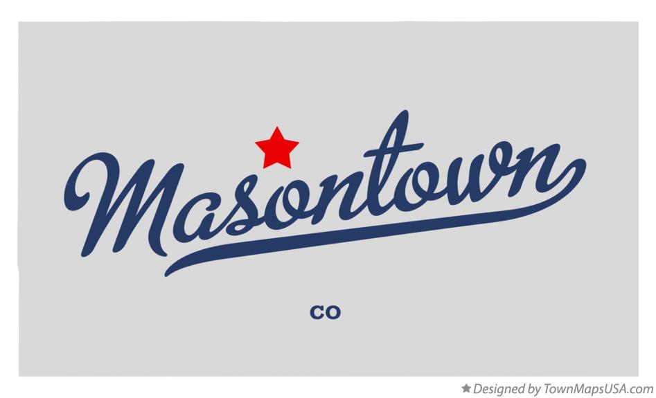 Map of Masontown Colorado CO