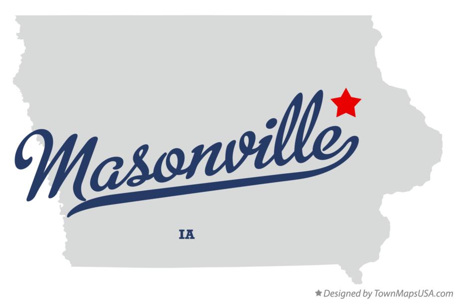 Map of Masonville Iowa IA