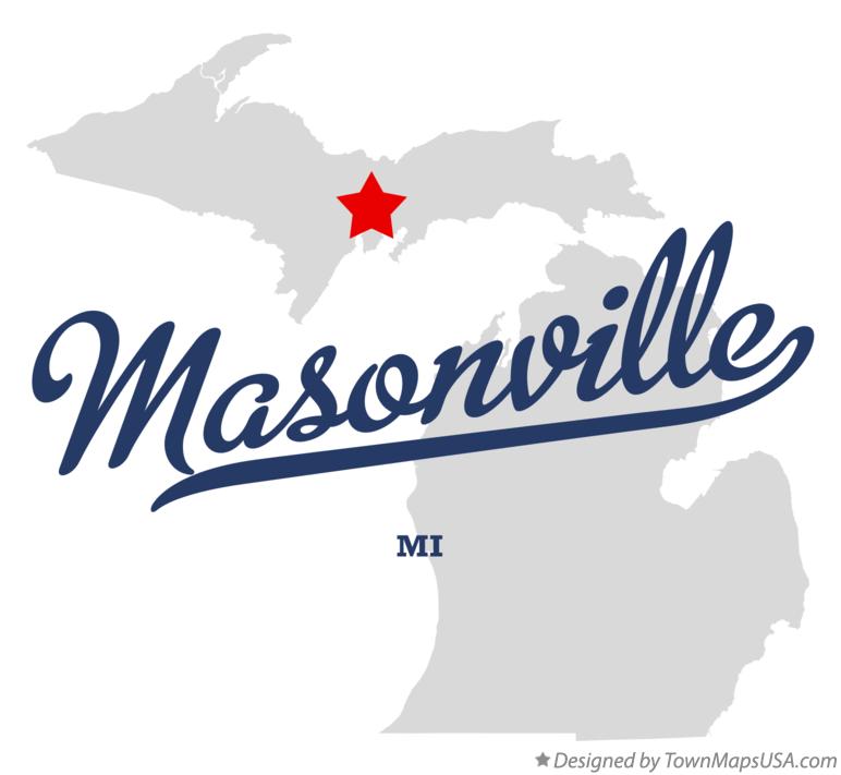 Map of Masonville Michigan MI