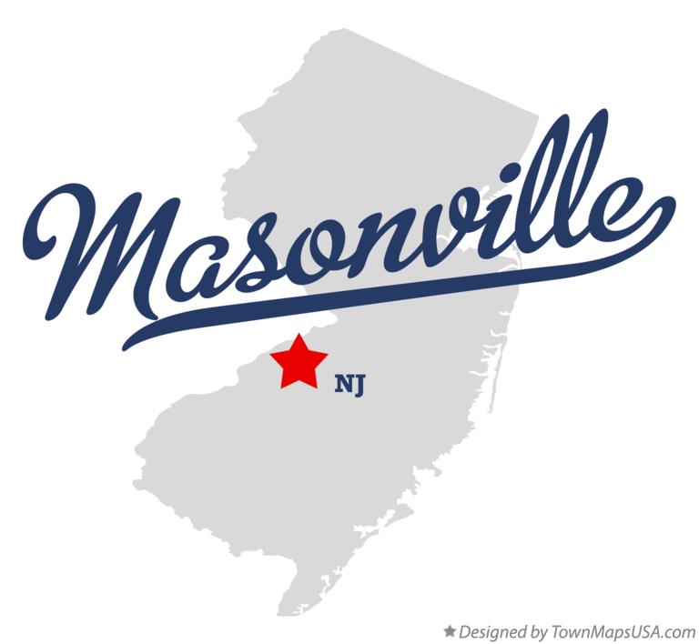 Map of Masonville New Jersey NJ