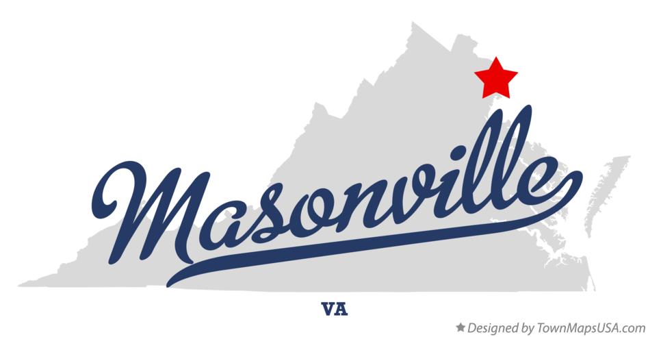 Map of Masonville Virginia VA