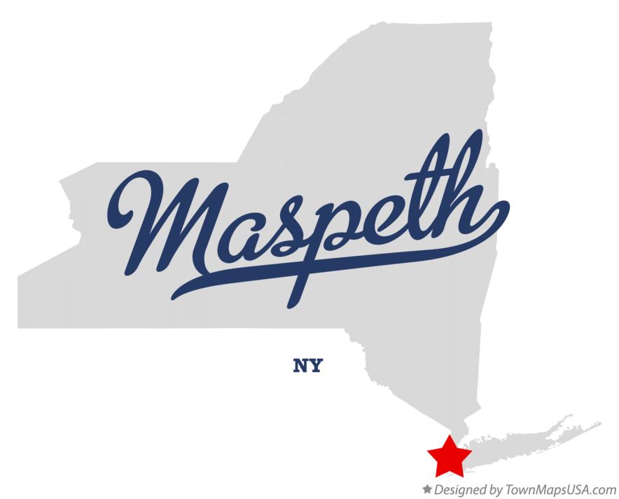 Map of Maspeth New York NY