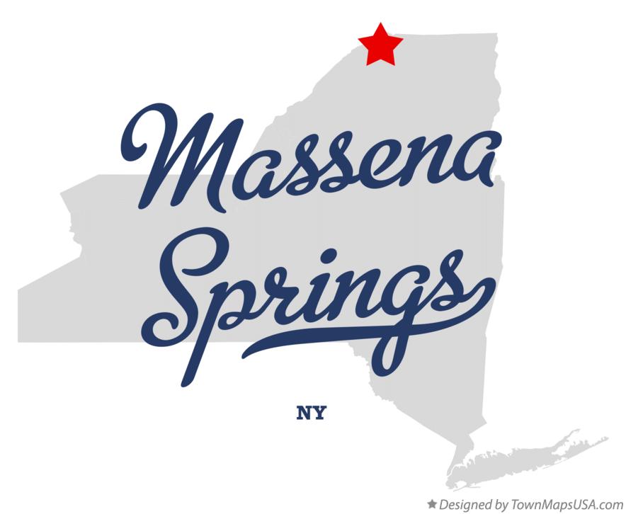 Map of Massena Springs New York NY
