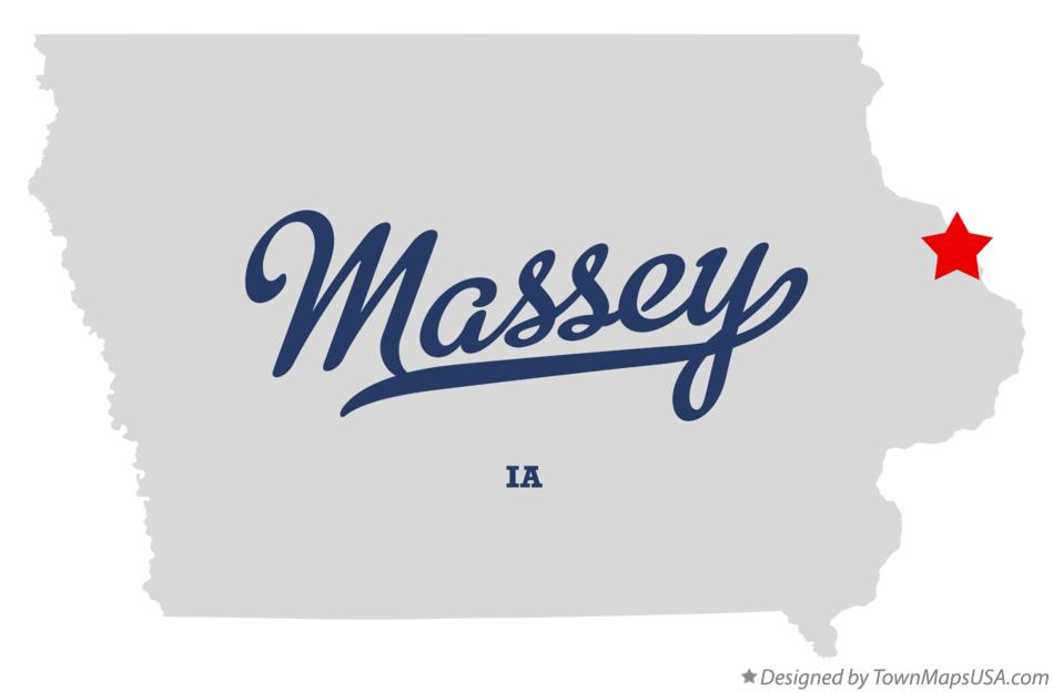 Map of Massey Iowa IA
