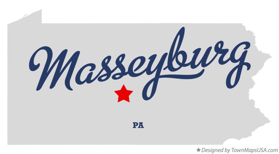 Map of Masseyburg Pennsylvania PA