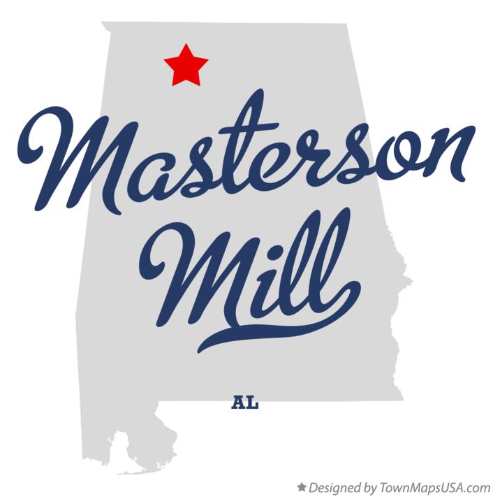 Map of Masterson Mill Alabama AL