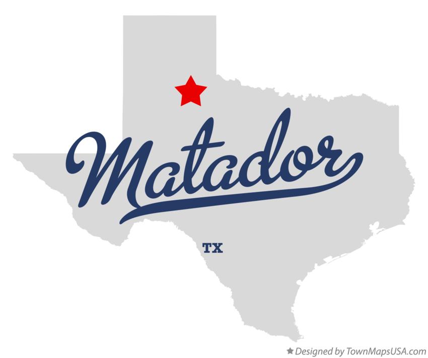 Map of Matador Texas TX