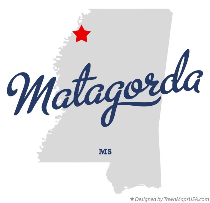 Map of Matagorda Mississippi MS