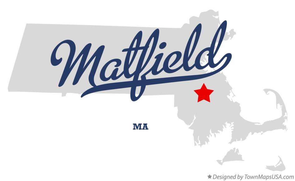 Map of Matfield Massachusetts MA