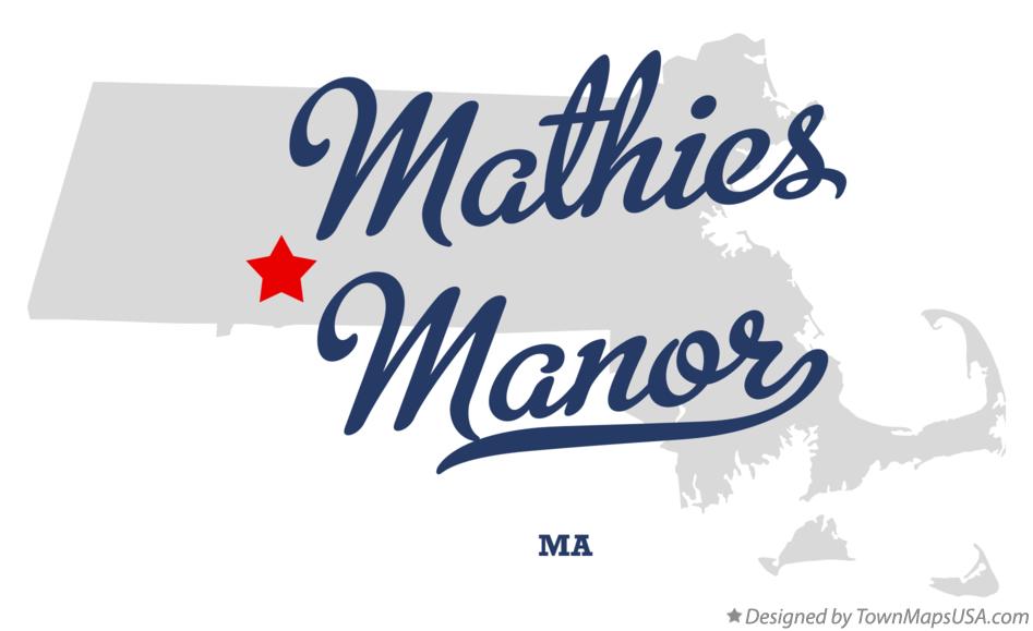 Map of Mathies Manor Massachusetts MA