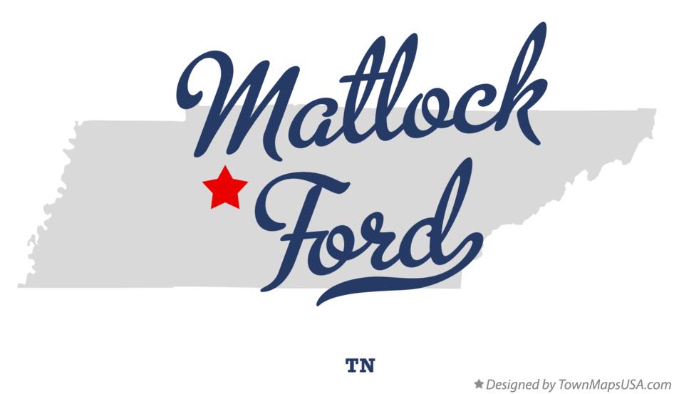 Map of Matlock Ford Tennessee TN