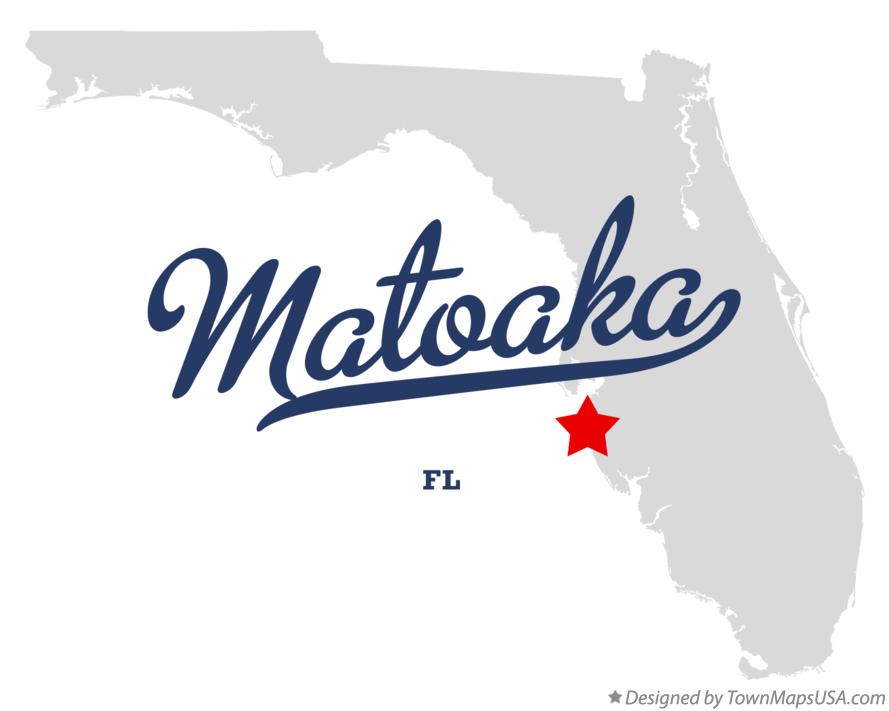 Map of Matoaka Florida FL