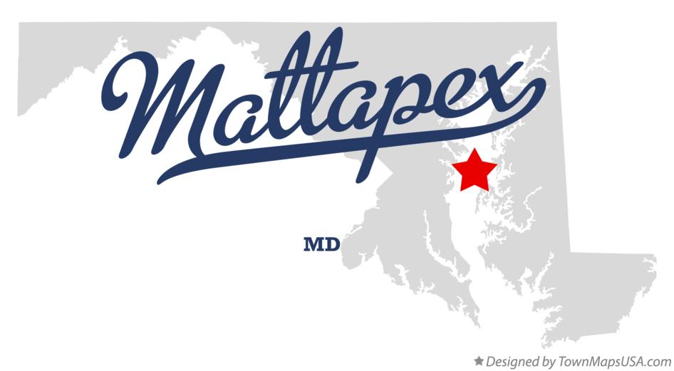 Map of Mattapex Maryland MD