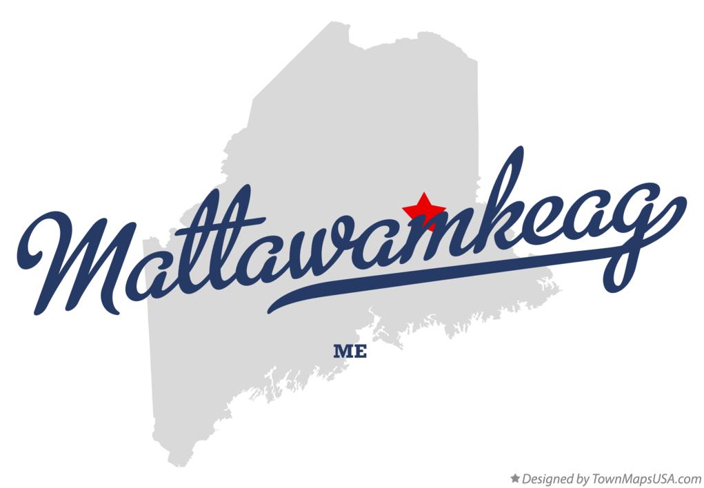 Map of Mattawamkeag Maine ME