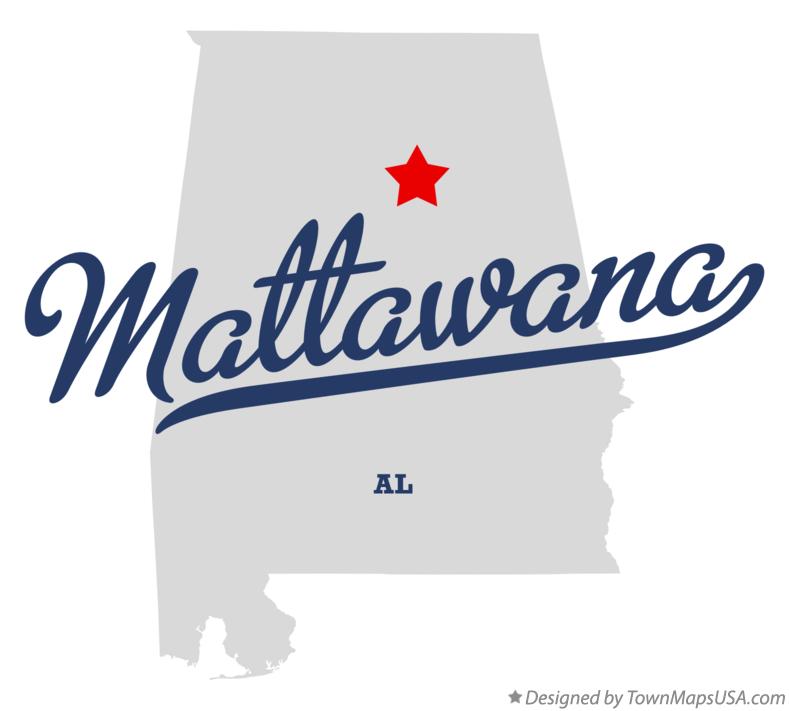 Map of Mattawana Alabama AL