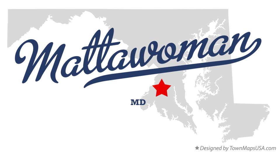 Map of Mattawoman Maryland MD
