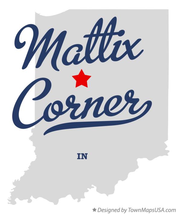 Map of Mattix Corner Indiana IN