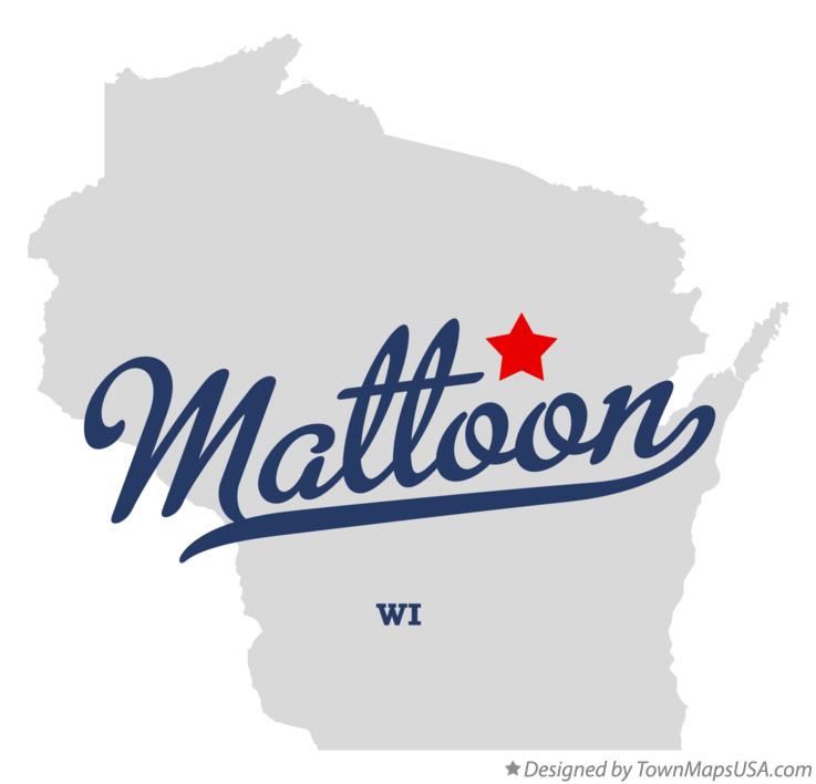 Map of Mattoon Wisconsin WI
