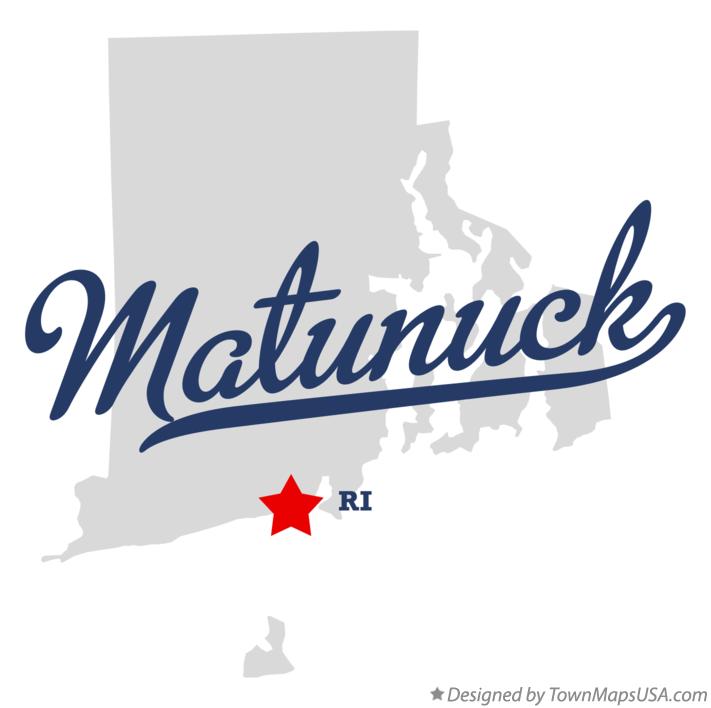 Map of Matunuck Rhode Island RI