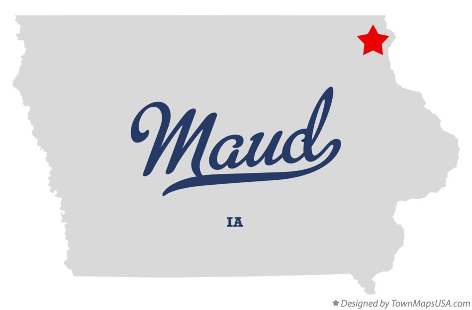 Map of Maud Iowa IA