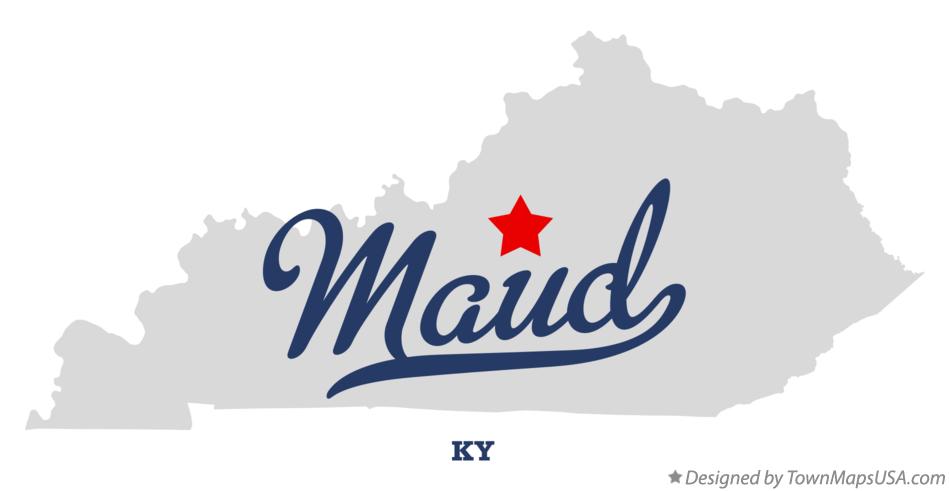 Map of Maud Kentucky KY