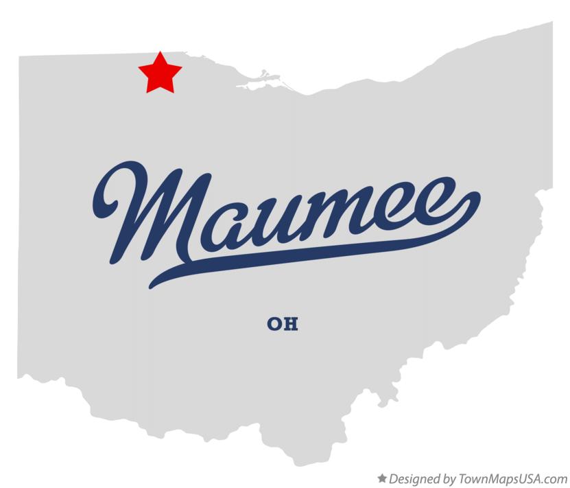 Map of Maumee Ohio OH