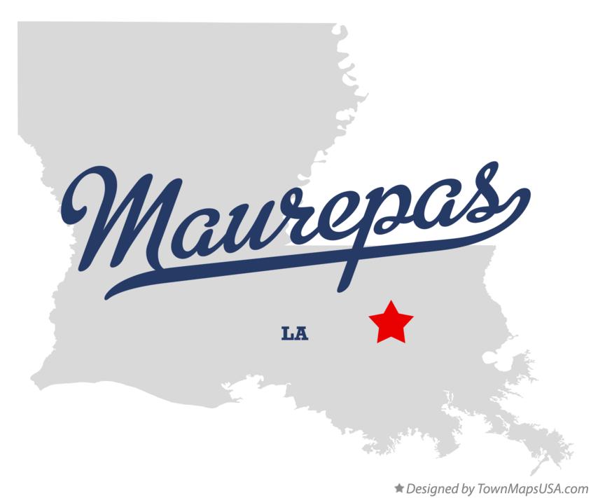 Map of Maurepas Louisiana LA