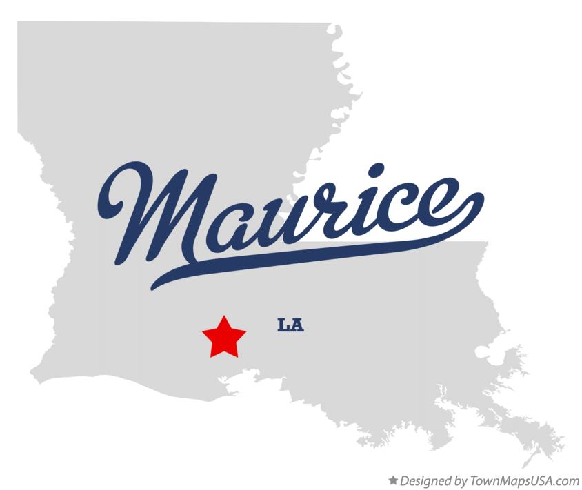 Map of Maurice Louisiana LA
