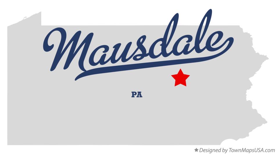 Map of Mausdale Pennsylvania PA