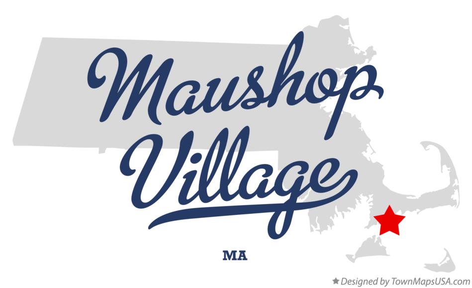 Map of Maushop Village Massachusetts MA