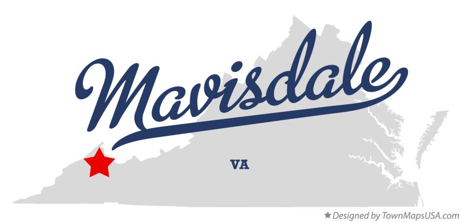 Map of Mavisdale Virginia VA