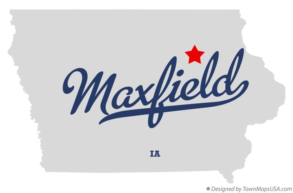 Map of Maxfield Iowa IA