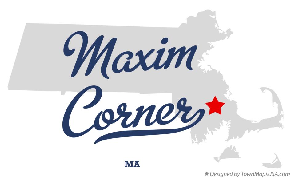 Map of Maxim Corner Massachusetts MA