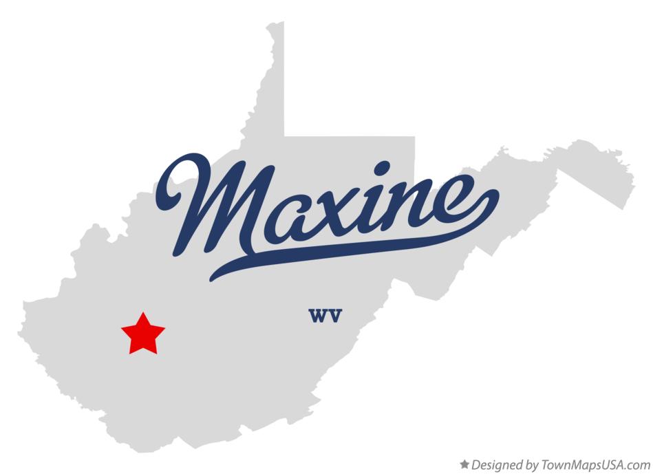 Map of Maxine West Virginia WV