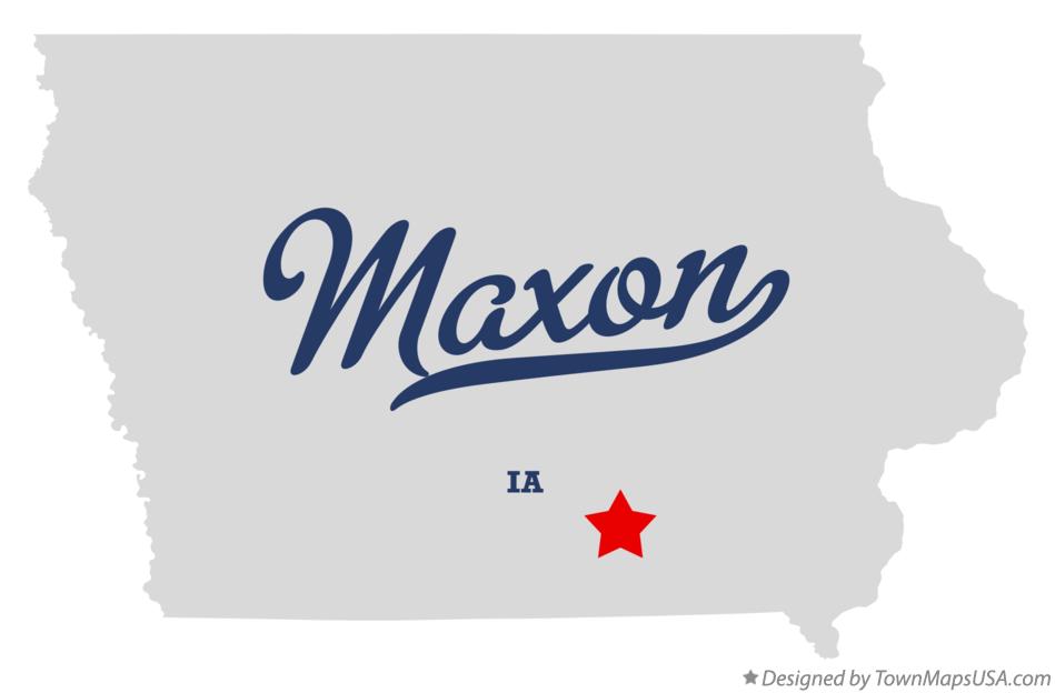 Map of Maxon Iowa IA
