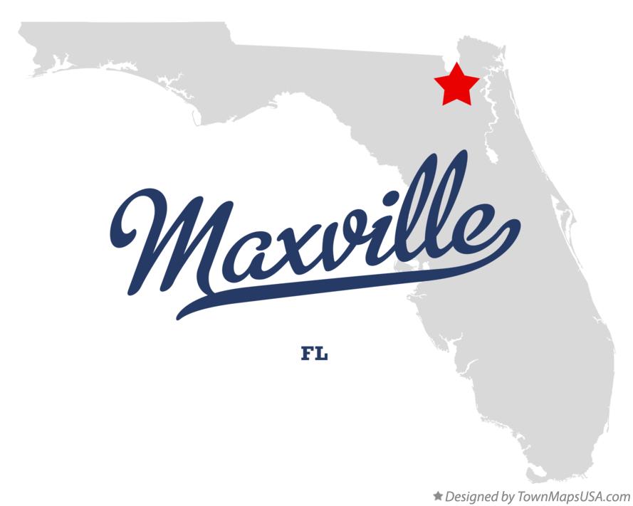 Map of Maxville Florida FL